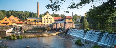 Wasserkraftwerk Mittweida, Außenansicht Flussseite Wasserkraftwerk Mittweida, Außenansicht Flussseite